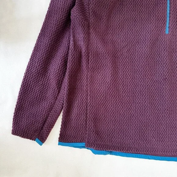 NWT Patagonia Mens R1 Air Zip Neck 2XL Fleece Pullover Obsidian Plum Lightweight